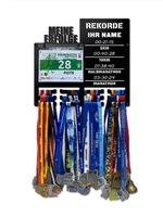 Wieszak na medale i numery startowe REKORDY BIEGOWE RUN twoje imię 89.1