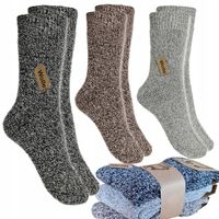 3x NAJLEPSZE MEGA TERMO CIEPŁE SKARPETKI DAMSKIE WEŁNA WEŁNIANE 39-42