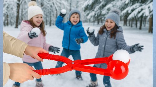 Śnieżkomat kulkomat do robienia kulek ze śniegu maszynka kulki śnieżne na Arena.pl