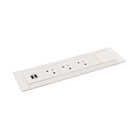 Gniazdo MULTILINK do ścianek działowych, wyposażone 3X2P+Z/USB A+C z przewodem 2m - BIAŁY Legrand 654860