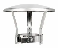 Uniwersalny daszek kominowy regulowany 140-180 mm – stal nierdzewna