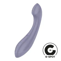 satisfyer g-force silikonowy wibrator zakrzywiony, 50 trybow, fioletowy