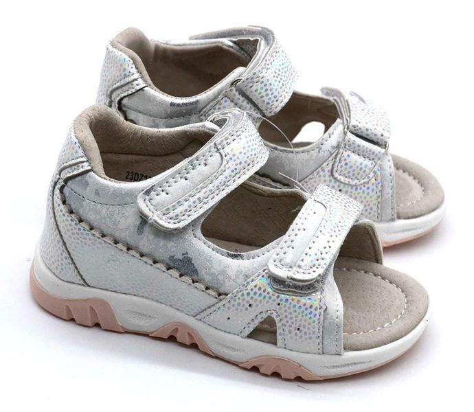 Sandały dziewczęce MISS E 23DZ23-5924 - białe 26 zdjęcie 4