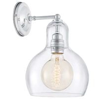 Kinkiet LAMPA ścienna LONGIS I 20461109 Kaspa szklana OPRAWA chrom przezroczysta