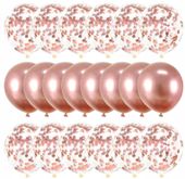 Zestaw 20Szt Balonów Urodziny Konfetti Wesele Ślub