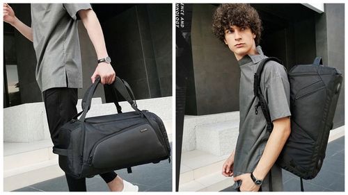 TORBA SPORTOWA podróżna z przegrodą na buty z funkcją PLECAKA 2w1 na Arena.pl