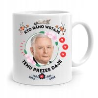 Kubek Śmieszny Prezesa Pis Jarosław Kaczyński Z Nadrukiem Ze Zdjęciem