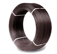 drut ocynkowany pokryty pcv. 3.0*3.8mm brązowy - 5.0 kg - dru 3.6 pw b