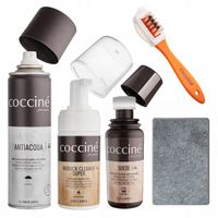 Pielęgnacja Zamszu Nubuku Zestaw Pielęgnujący Buty Impregnacja Szara Farba