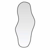 Lustro ścienne, czarne, 60x25 cm