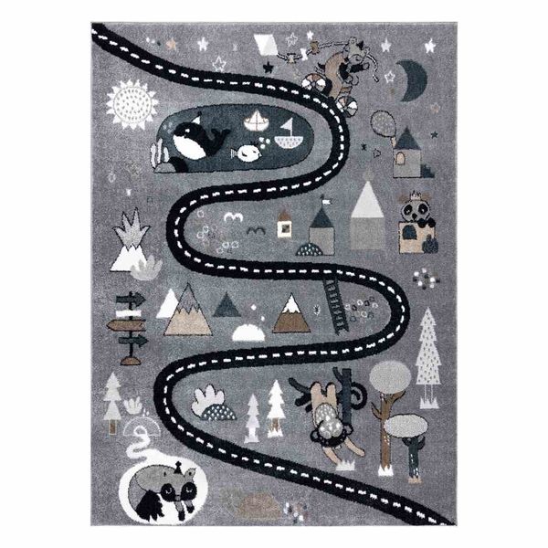 RUG/LU/BEO/ROUTE/GREY/120x170 zdjęcie 1