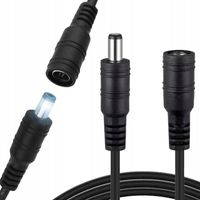 PRZEDŁUŻACZ ZASILANIA KABEL ZASILAJĄCY DO KAMER I LAMP PRZEWÓD DC 5M
