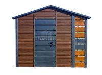 Schowek - Domek Ogrodowy 2x2,5m + wiata - Drzwi  Dach Dwuspadowy  TS714