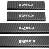 Listwa progowa KIA RIO MK4 Stal nierdzewna 304 carbon 4szt