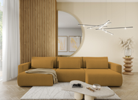 Żółty Narożnik z Funkcją Spania 340x149 cm CIRI U IT - Różne Kolory