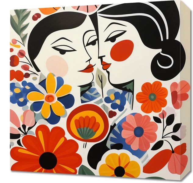 Obraz 50x50cm Kwiatowy Romans zdjęcie 1