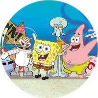 Opłatek na tort SpongeBob Kanciasto Głowy Postać Bajkowa