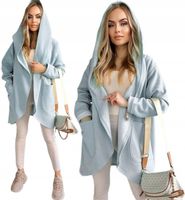 BLUZA DAMSKA PARKA narzutka dresowa z kapturem na wiosnę