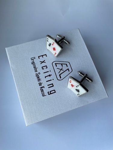 Spinki do mankietów EXC Ptak Bażant Przepiórka dla Myśliwego w Szkatułce na Arena.pl