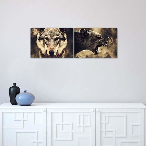 Plakat, Pantera z motylem 60x40 na Arena.pl