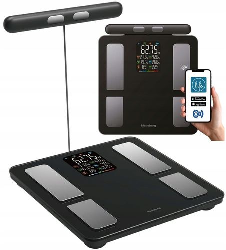 Waga łazienkowa z uchwytem, elektroniczna, precyzyjna skład ciała, na Arena.pl