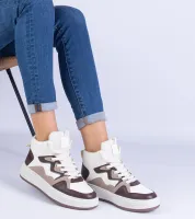 Brązowe sneakersy sportowe damskie Shadolina 38