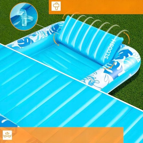 MATERAC PŁYWAK PŁYWANIA NADMUCHIWANY LEŻAK OPALANIA Z PODUSZKĄ DO WODY 4W1! na Arena.pl