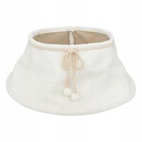 SPÓDNICZKA POD CHOINKĘ BIAŁA PLUSZOWA OSŁONA CHOINKOWA ŚR 56 CM