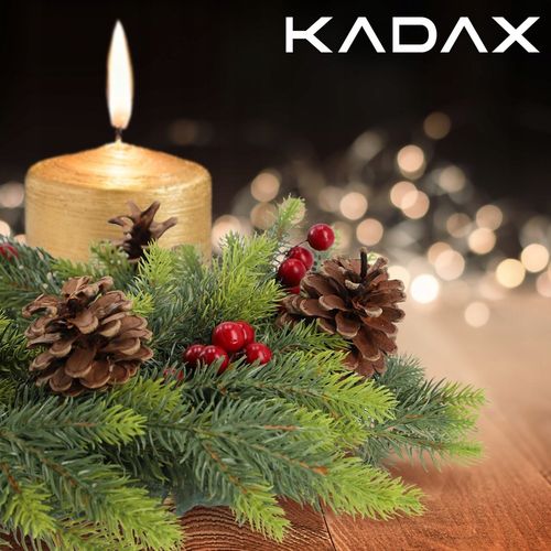 WIANEK ŚWIĄTECZNY STROIK NA DRZWI STÓŁ WIENIEC OZDOBA PREMIUM ŚWIĘTA 45 cm na Arena.pl