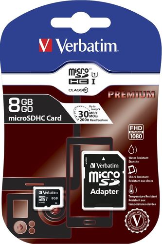 Verbatim Micro SDHC 8GB Class10 UHS-I + Adapter na Arena.pl