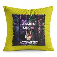 PODUSZKA ŻÓŁTA PREZENT - GAMER GAMEPAD GAMBLING GRY