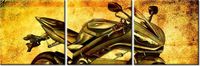 60 90CM OBRAZ 3 ELEM SPORTOWY MOTOCYKL ŚCIENNY DRUK PŁÓTNO