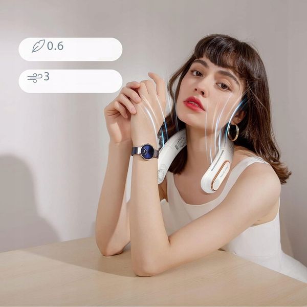 NECK FAN 3000MAH PORTABLE WITH 3 ADJUSTABLE SPEEDS USB FAN zdjęcie 5