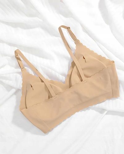 BIUSTONOSZ BEZSZWOWY Stanik Bez Zapięcia Haftek na Prezent Niewidoczny Beż na Arena.pl