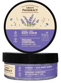 GREEN PHARMACY Peeling cukrowo-solny do ciała Lawenda + Olej lniany 200 ml