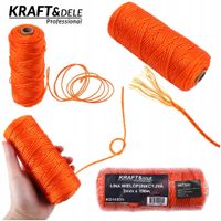 Lina wielofunkcyjna 2mm x 100m pomarańczowa ogrodowa namiotu KD11025