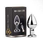 Metal Butt Plug L Vibrator Usb - Remote Control