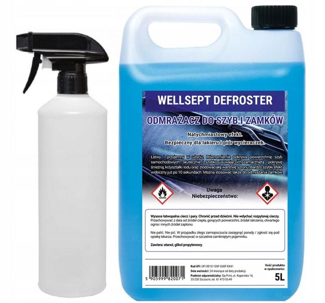 ODMRAŻACZ DO SZYB MOCNY -40°C 5L zdjęcie 2