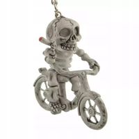 Brelok Kościotrupek na rowerze BIKE SKULL Nie Pal Bicyckle Death Kostucha