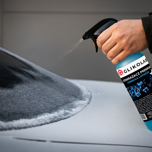 2X ODMRAŻACZ DO SZYB LODU PREMIUM MOCNY -60°C GLIKOLAB 1L FORMUŁA LOTNICZA na Arena.pl