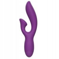 Wibrator króliczek, silikonowy. Do pochwy i łechtaczki. Fioletowy.