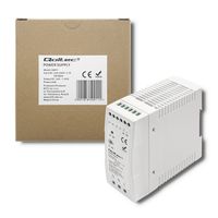 Qoltec Zasilacz na szynę DIN | 40W | 24V | 1.67A | Szary | Slim