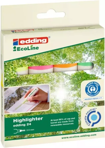 Zakreślacz ecoline 2-5mm 4 kolory zdjęcie 1
