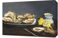 Obraz 60x40cm Oysters, Edouard Manet Vintage do Salonu