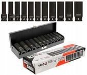 YATO NASADKI UDAROWE KLUCZE NASADOWE DŁUGIE 1/2'' 11el KUTE WALIZKA