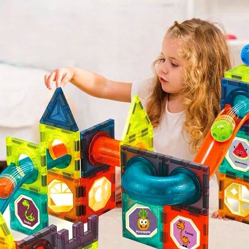 ZESTAW KREATYWNE KLOCKI MAGNETYCZNE DLA DZIECI TOR 96EL KULODROM PREZENT na Arena.pl