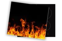 SZKLANA DESKA NA KUCHENKĘ 60x52 056A OGIEŃ