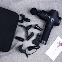 masażer pistolet masujący wibracyjny + końcówki