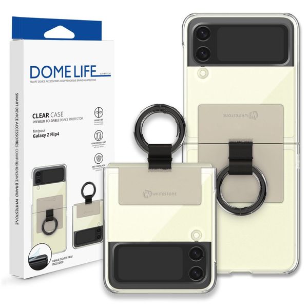 WHITESTONE CLEAR CASE RING GALAXY Z FLIP 4 BEIGE zdjęcie 1
