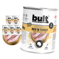 MOKRA KARMA DLA PSA BULT PUSZKA BOGATA W INDYKA ZESTAW 6x800G